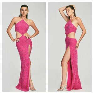 Retrofete Pink Maxi Dress